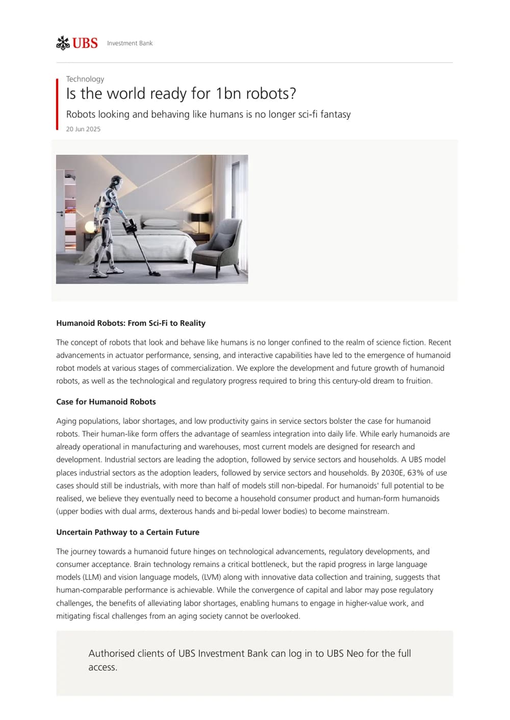 Is the World Ready for 1bn Robots? report cover