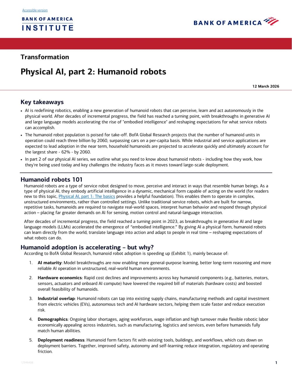 Physical AI, Part 2: Humanoid Robots report cover