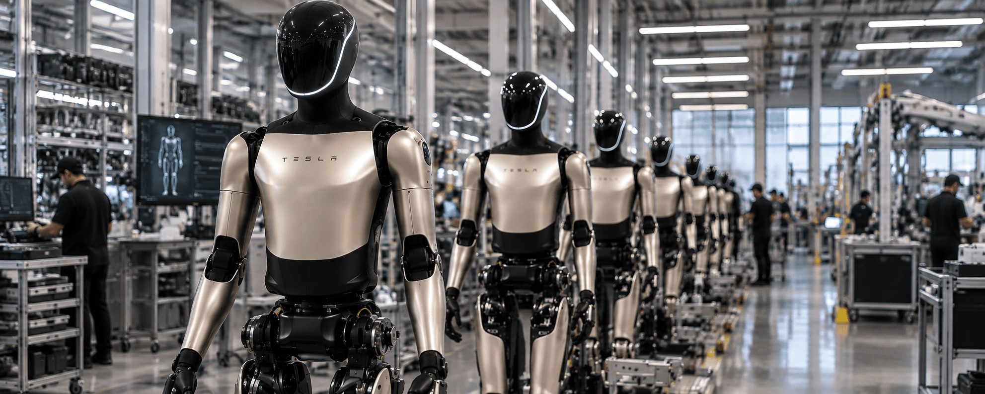 Tesla Ramps Optimus Production to Several Hundred Robots a Week